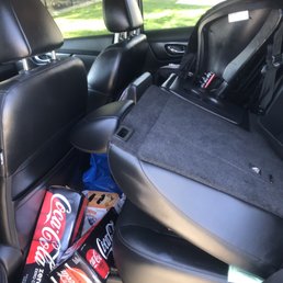 This is how the workers left my backseat.