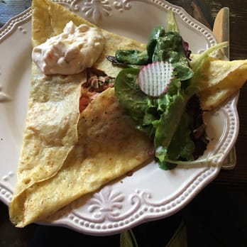 French Alpine Bistro - Into the wild crepe. (Smoked salmon) - French Near Me - Aspen, Colorado French Alpine Bistro - Into the wild crepe. (Smoked salmon) - French Near Me - Aspen, Colorado