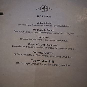 The Fink - Menu 3 - Cocktail Bars Near Me - Napa, California The Fink - Menu 3 - Cocktail Bars Near Me - Napa, California