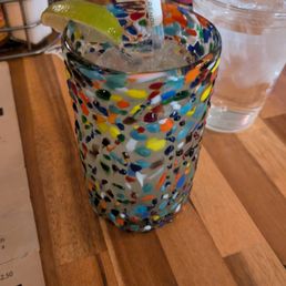 Wine-based margarita in a super fun glass! Wine-based margarita in a super fun glass!