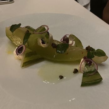 Spruce - Heirloom melon and cucumber salad - American Near Me - San Francisco, California Spruce - Heirloom melon and cucumber salad - American Near Me - San Francisco, California
