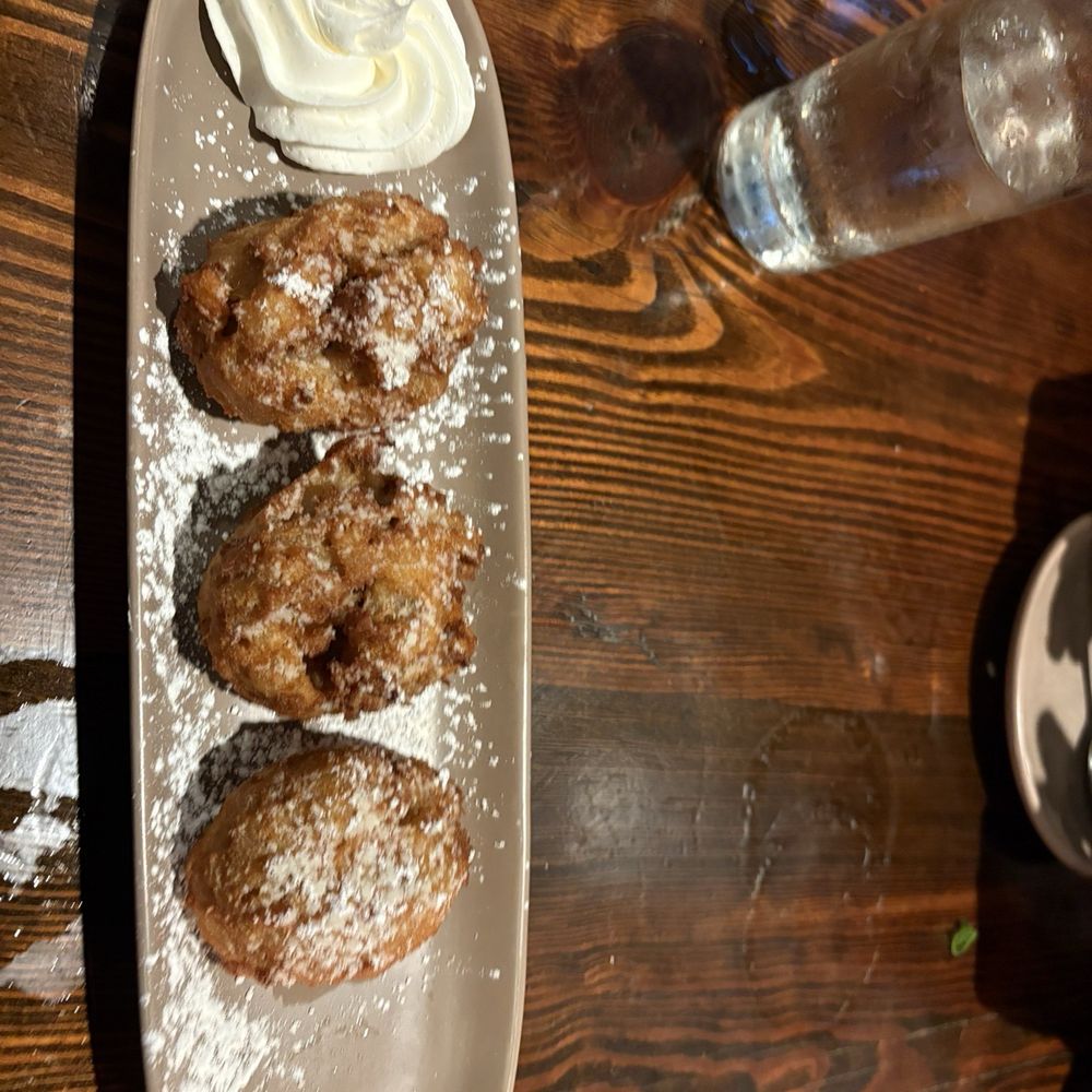 Briquette - Bread pudding beignets. - Seafood Near Me - New Orleans, Louisiana Briquette - Bread pudding beignets. - Seafood Near Me - New Orleans, Louisiana