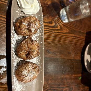 Briquette - Bread pudding beignets. - Seafood Near Me - New Orleans, Louisiana Briquette - Bread pudding beignets. - Seafood Near Me - New Orleans, Louisiana