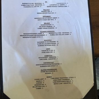 Parish Publick House - Menu 6 - Irish Pub Near Me - Aptos, California