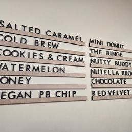 The menu