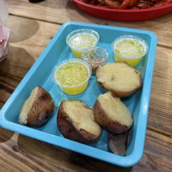 The Shack - Extra potatoes and butter sauce