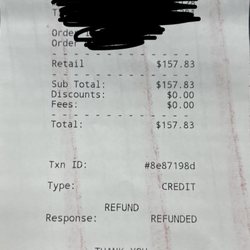 L&d Beauty Nail Supply - Receipt of the credit for double charging my card. Buyer be aware l!