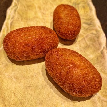 MAD - Croquetas de Jamon presentation is ugly and food is not that great - Spanish Near Me - Houston, Texas MAD - Croquetas de Jamon presentation is ugly and food is not that great - Spanish Near Me - Houston, Texas