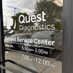 Quest Diagnostics - Current hours May 2026