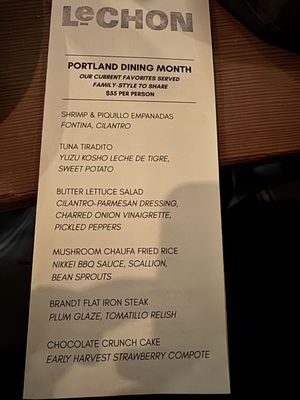 Menu photo 2 Lechon Portland, OR