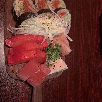 Miya Izakaya - Sashimi special the second time we went. Will ask for no coleslaw next time because the sauce transferred and was not ideal. - Izakaya Near Me - Wichita, Kansas Miya Izakaya - Sashimi special the second time we went. Will ask for no coleslaw next time because the sauce transferred and was not ideal. - Izakaya Near Me - Wichita, Kansas