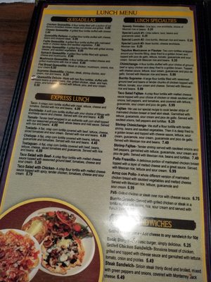 Menu photo 2 Los Compadres Restaurant Fulton, MS