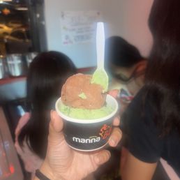 green tea and chocolate icecream green tea and chocolate icecream