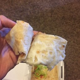 a hand holding a burrito