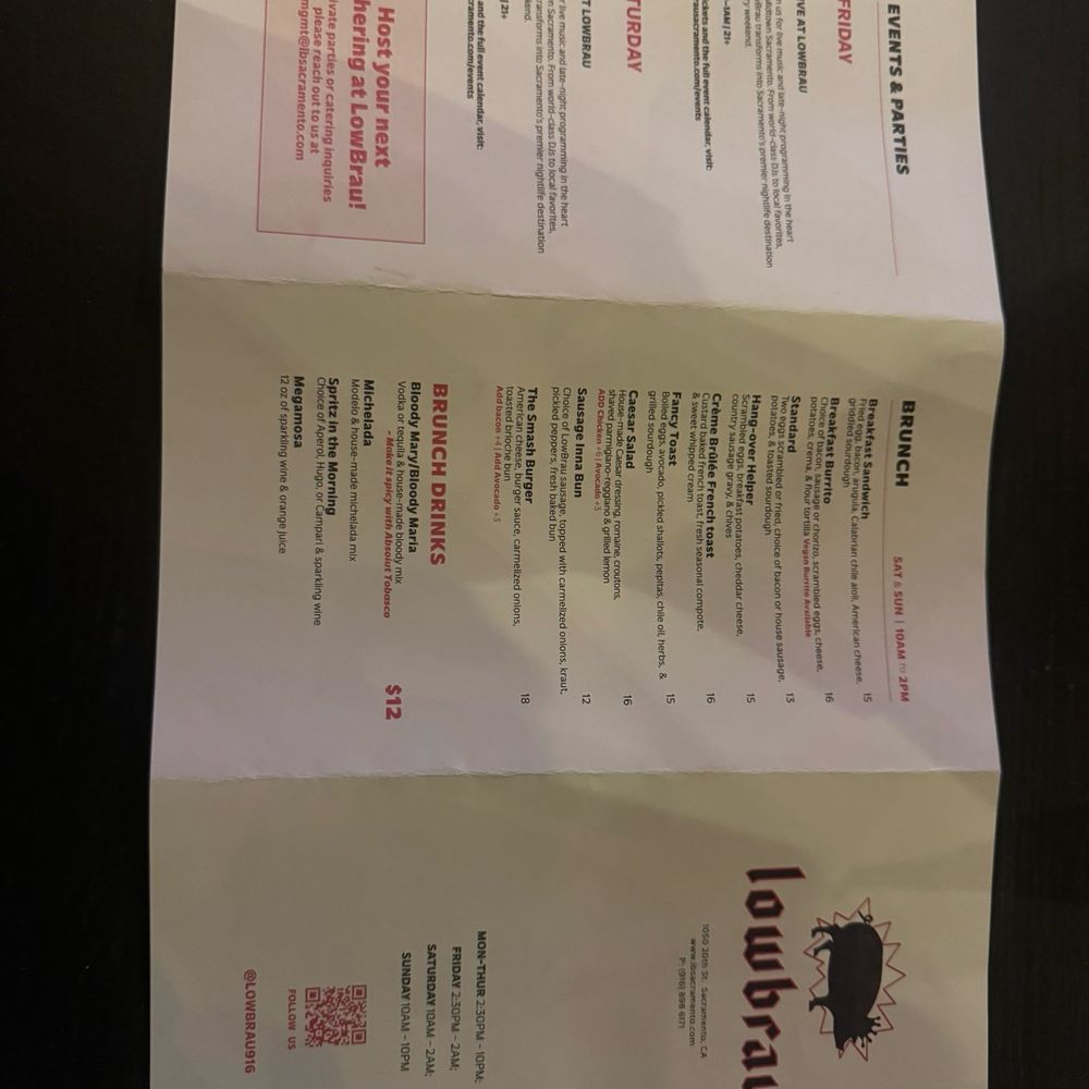 LowBrau - Menu - German Near Me - Sacramento, California LowBrau - Menu - German Near Me - Sacramento, California