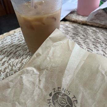 Zen's Tea House - I ate the double chocolate chip cookie but it was inside that lil baggy with the logo. - Tea Rooms Near Me - Norwalk, California Zen's Tea House - I ate the double chocolate chip cookie but it was inside that lil baggy with the logo. - Tea Rooms Near Me - Norwalk, California
