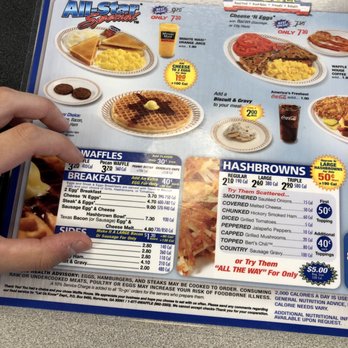 Waffle House - Menu side A - Breakfast & Brunch Near Me - Perry, Georgia