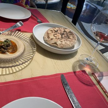 Safta 1964 by Alon Shaya - Mushroom hummus and fresh, warm pita bread - Mediterranean Near Me - Las Vegas, Nevada Safta 1964 by Alon Shaya - Mushroom hummus and fresh, warm pita bread - Mediterranean Near Me - Las Vegas, Nevada