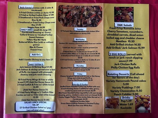 Menu photo 1 D & K Soul Food Gary, IN Menu photo 1 D & K Soul Food Gary, IN