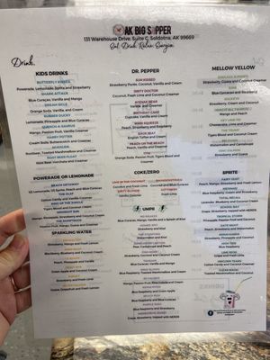 Menu photo 3 AK Big Sipper Soldotna, AK