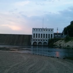 Mac's Park Place - The main view from just about anywhere in the campground is this Zumbro dam. This is also where you fish and swim.