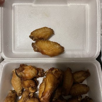 Pagoda Restaurant - Jacksonville - Comparison of normal sized wing to the other wings I received - Cantonese Near Me - Jacksonville, Florida Pagoda Restaurant - Jacksonville - Comparison of normal sized wing to the other wings I received - Cantonese Near Me - Jacksonville, Florida