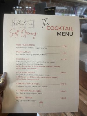 Menu photo 7 4 Thirteen Lounge Brooklyn, NY Menu photo 7 4 Thirteen Lounge Brooklyn, NY