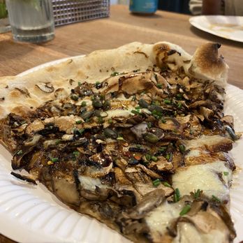 Homeslice - Mushroom and pumpkin seeds pizza - Pizza Near Me - London, XGL