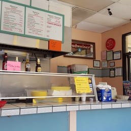 the counter and menu