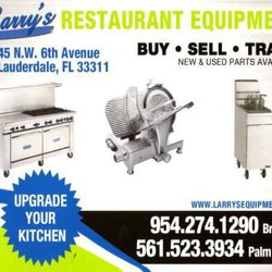 Larry's Restaurant Equipment - Call us for more information and oricing