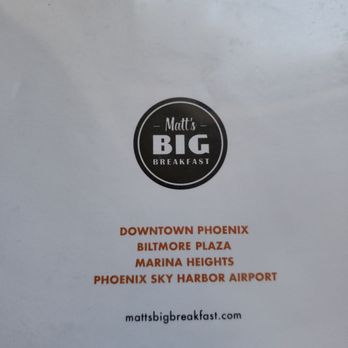 Matt's Big Breakfast - Breakfast & Brunch Near Me - Phoenix, Arizona Matt's Big Breakfast - Breakfast & Brunch Near Me - Phoenix, Arizona