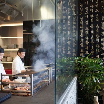 Kimchee - BBQ section with Hangul - Korean Near Me - London, XGL