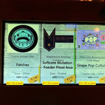 Tapster Lincoln Park - Prices on tap: $21 for a pint for a 5.4% sour $11.52 for a a pint wine-barrel aged $11.20 - Pubs Near Me - Chicago, Illinois Tapster Lincoln Park - Prices on tap: $21 for a pint for a 5.4% sour $11.52 for a a pint wine-barrel aged $11.20 - Pubs Near Me - Chicago, Illinois