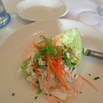 Perla's - Lump crab wedge w homemade thousand island, DELISH - Seafood Near Me - Austin, Texas Perla's - Lump crab wedge w homemade thousand island, DELISH - Seafood Near Me - Austin, Texas