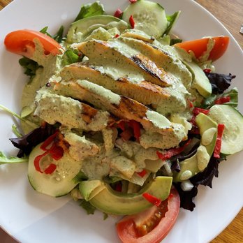 Red Balloon Cafe - Chicken salad with cilantro dressing - Comfort Food Near Me - Houston, Texas Red Balloon Cafe - Chicken salad with cilantro dressing - Comfort Food Near Me - Houston, Texas