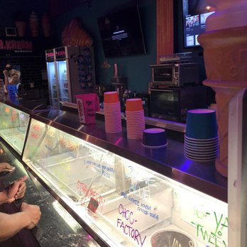 Mr Kream - Cyan, Magenta, fluorescent orange cups... clever names. I should have taken a picture of the ice cream, but I ate it. Sorry. Get your own! - Ice Cream & Frozen Yogurt Near Me - Miami, Florida Mr Kream - Cyan, Magenta, fluorescent orange cups... clever names. I should have taken a picture of the ice cream, but I ate it. Sorry. Get your own! - Ice Cream & Frozen Yogurt Near Me - Miami, Florida