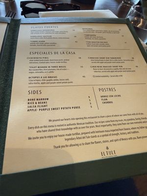 Menu photo 1 El Tule Denver, CO Menu photo 1 El Tule Denver, CO