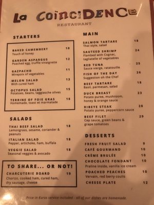 Menu photo 4 La Coïncidence Paris, 75
