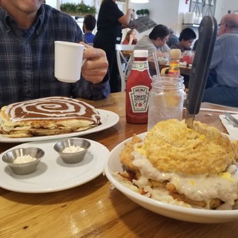 The Southern Cafe - The Nasty Biscuit Cinnamon Swirl Pancakes - Southern Near Me - Roselle, Illinois The Southern Cafe - The Nasty Biscuit Cinnamon Swirl Pancakes - Southern Near Me - Roselle, Illinois