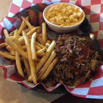 TickleMyRibs - Chopped Brisket w/ Fries and Mac & Cheese + Hush Puppies - Barbeque Near Me - Burlington, North Carolina TickleMyRibs - Chopped Brisket w/ Fries and Mac & Cheese + Hush Puppies - Barbeque Near Me - Burlington, North Carolina
