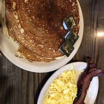 Keys Cafe & Bakery - Gluten free pancakes with scrambled eggs and bacon. - Burgers Near Me - Saint Paul, Minnesota Keys Cafe & Bakery - Gluten free pancakes with scrambled eggs and bacon. - Burgers Near Me - Saint Paul, Minnesota