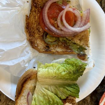 Jim & Rob's Fresh Grill - Notice the chickenless area - American Near Me - Ojai, California Jim & Rob's Fresh Grill - Notice the chickenless area - American Near Me - Ojai, California