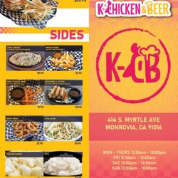 K-Chicken & Beer - Menu part 1