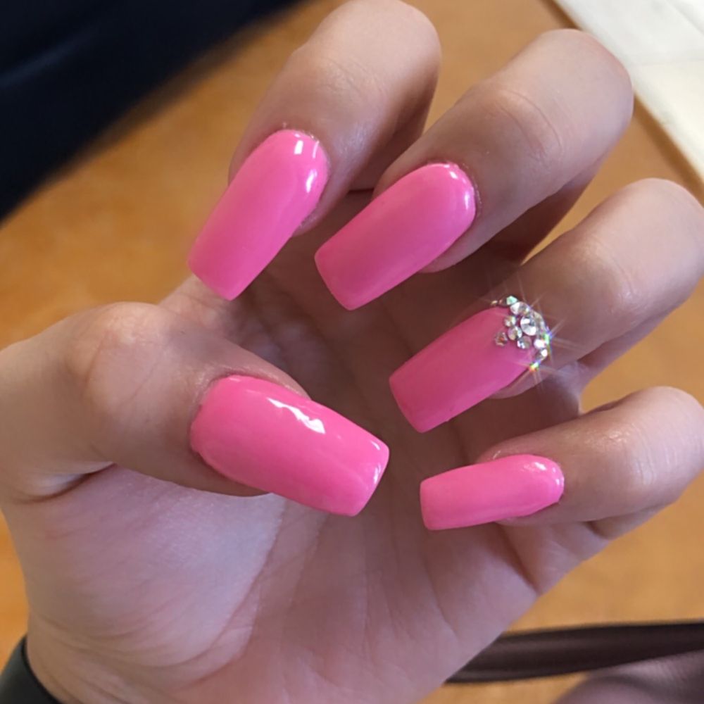 The Nail Logic - Dip plus tip and rhinestones - Nail Salons Near Me - Gilbert, Arizona The Nail Logic - Dip plus tip and rhinestones - Nail Salons Near Me - Gilbert, Arizona