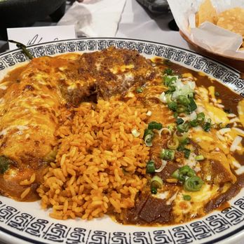 Rodrigo's Mexican Grill - Chile relleno and enchilada plate served w rice and beans! - Mexican Near Me - Riverside, California Rodrigo's Mexican Grill - Chile relleno and enchilada plate served w rice and beans! - Mexican Near Me - Riverside, California