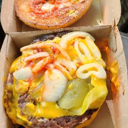 McDonald's - Messiness all inside and over the burger