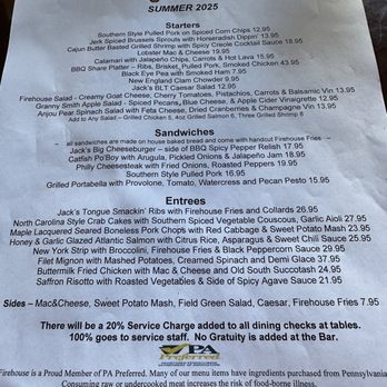 Jack's Firehouse - Menu - Bars Near Me - Philadelphia, Pennsylvania Jack's Firehouse - Menu - Bars Near Me - Philadelphia, Pennsylvania