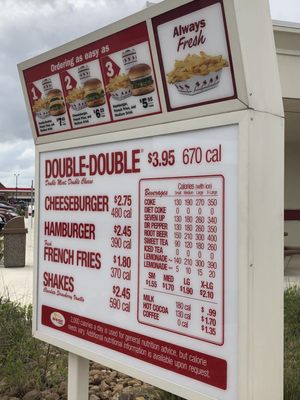 Menu photo 4 In-N-Out Burger New Braunfels, TX