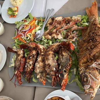 Mariscos Cueto's SeaFood - Our choice of seafood, grilled lobster and prawn, deep fried fish. - Seafood Near Me - Puerto Vallarta, JAL Mariscos Cueto's SeaFood - Our choice of seafood, grilled lobster and prawn, deep fried fish. - Seafood Near Me - Puerto Vallarta, JAL