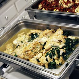 Red Snapper with spinach, lemon butter and garlic. Red Snapper with spinach, lemon butter and garlic.